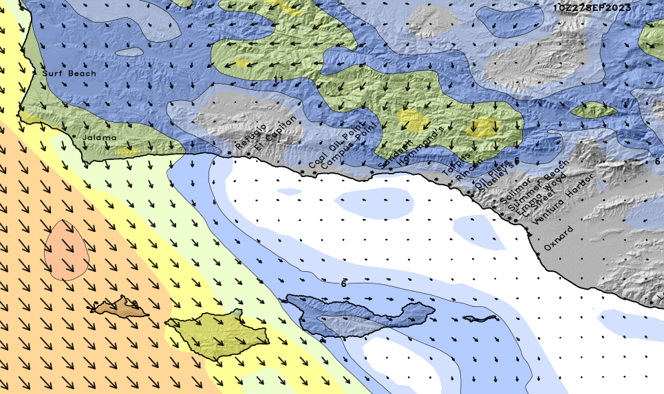 Ventura High Resolution Wind Chart