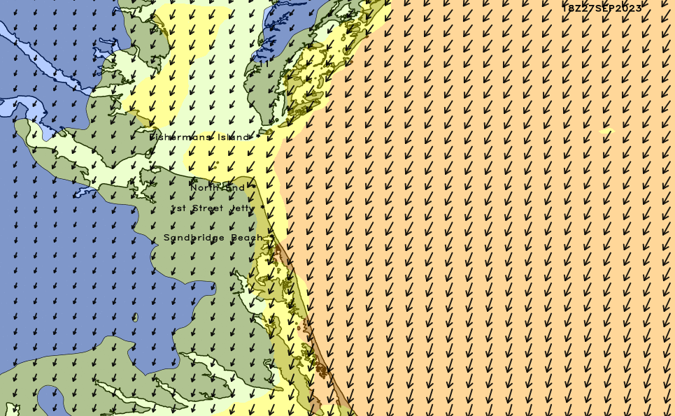 Virginia High Resolution Wind Chart
